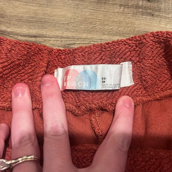 FREE PEOPLE  Changing Tides Cotton Crop Top & Pants - Rust - NWT- XS - Picture 9 of 16